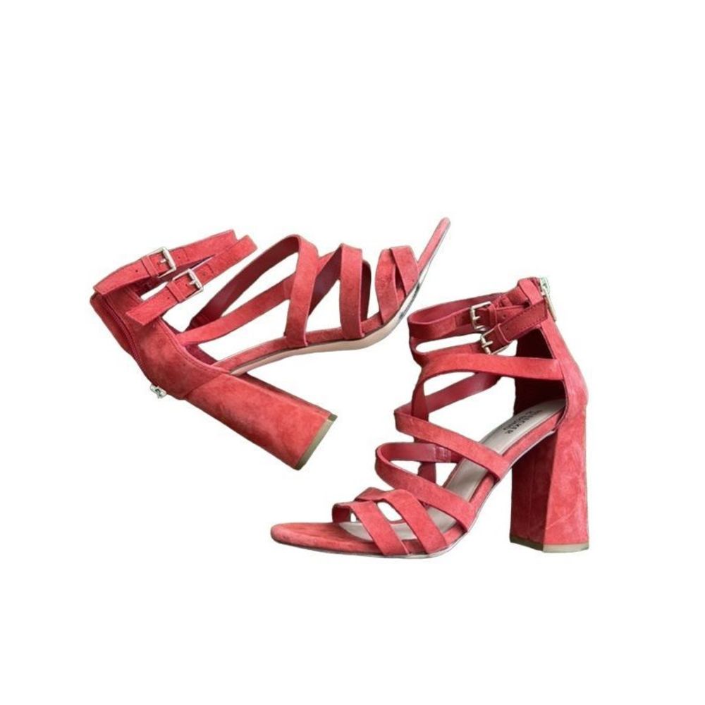 Bleeker & Bond Mindy Red Sandal Women’s Size 7.5M - Picture 1 of 6